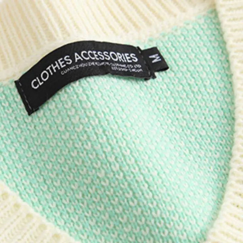 Retro Contrast Color Couple Vest-9