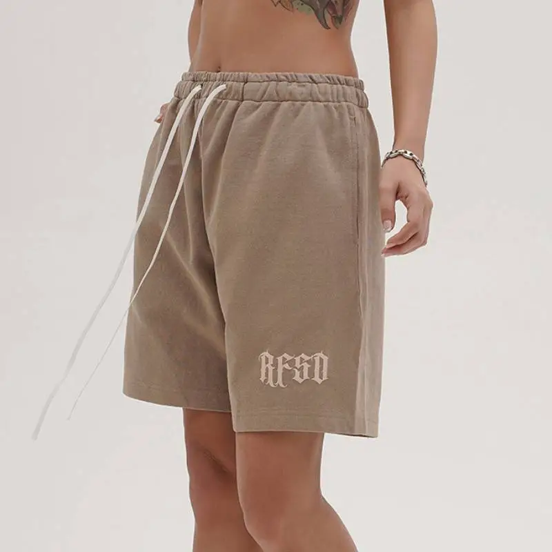 Printed Shorts Tide Loose Street Casual Drawstring Shorts-2