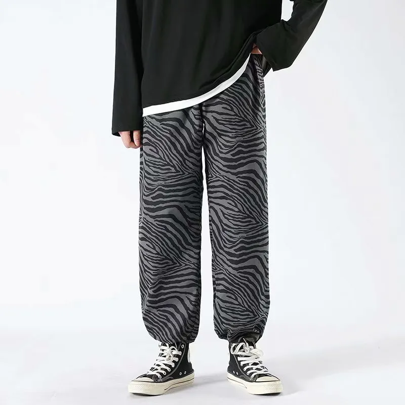 Trendy Zebra Pattern Pants-4