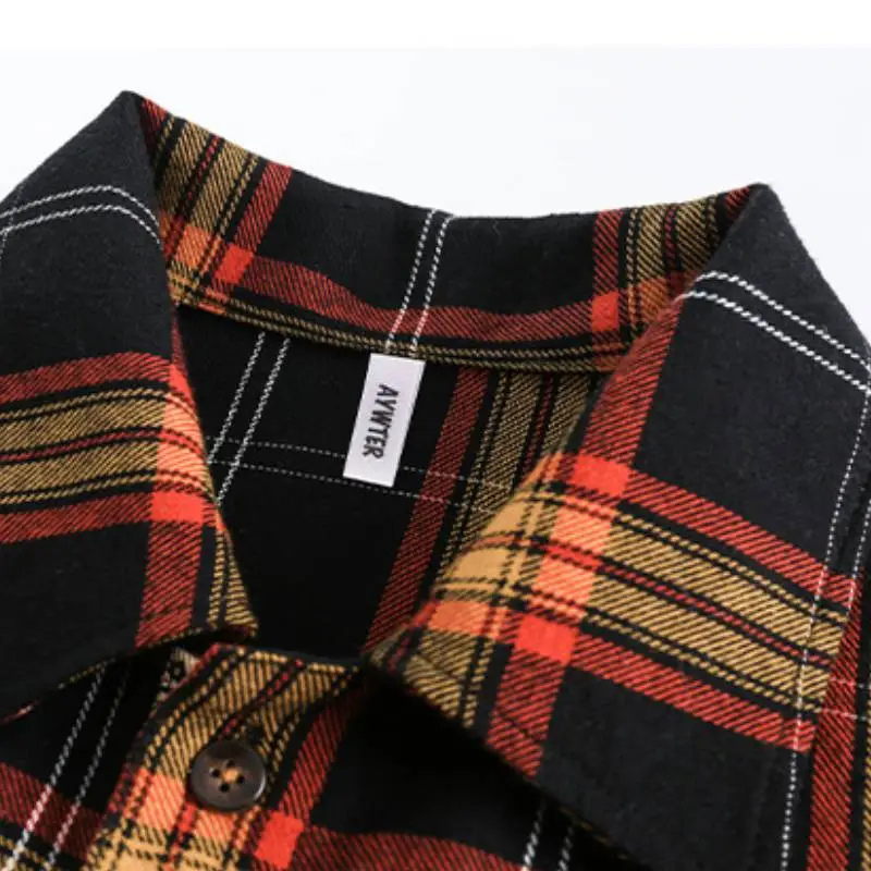New Style Retro Plaid Patched Shirt-5