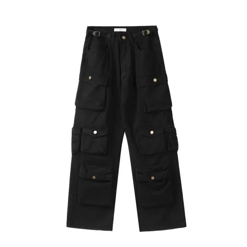 Trendy Street Loose Multi-Pocket Pants