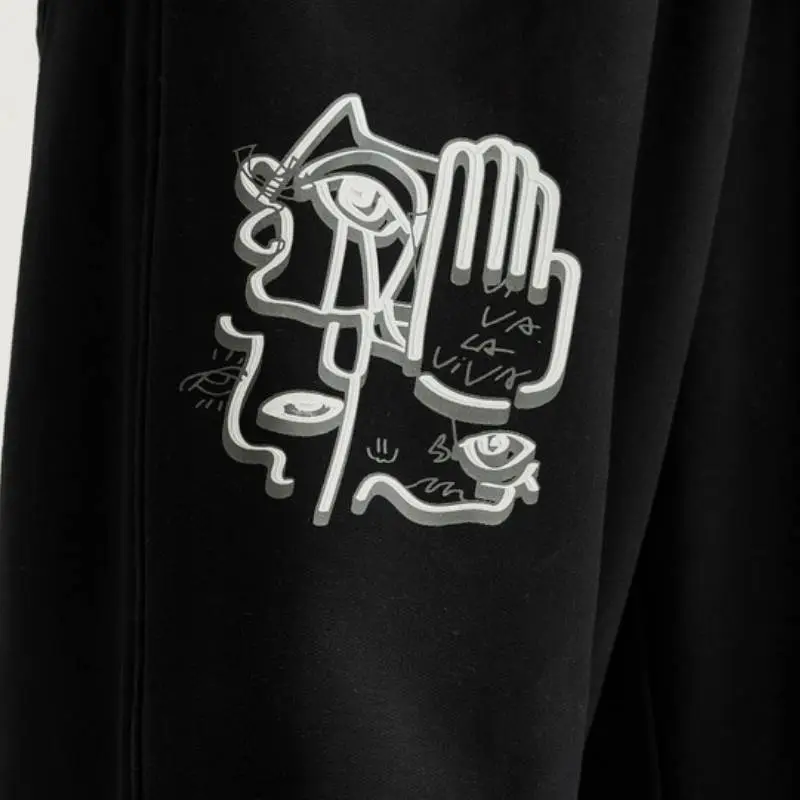 Trendy Hip Hop Letter Print Suit-5