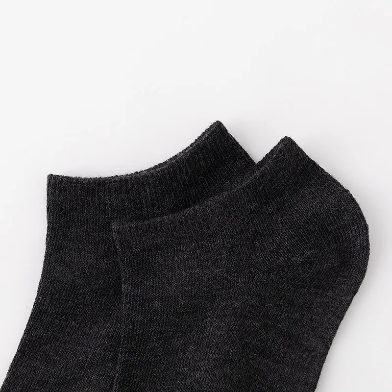 Plain Breathable Polyester Cotton Socks-5
