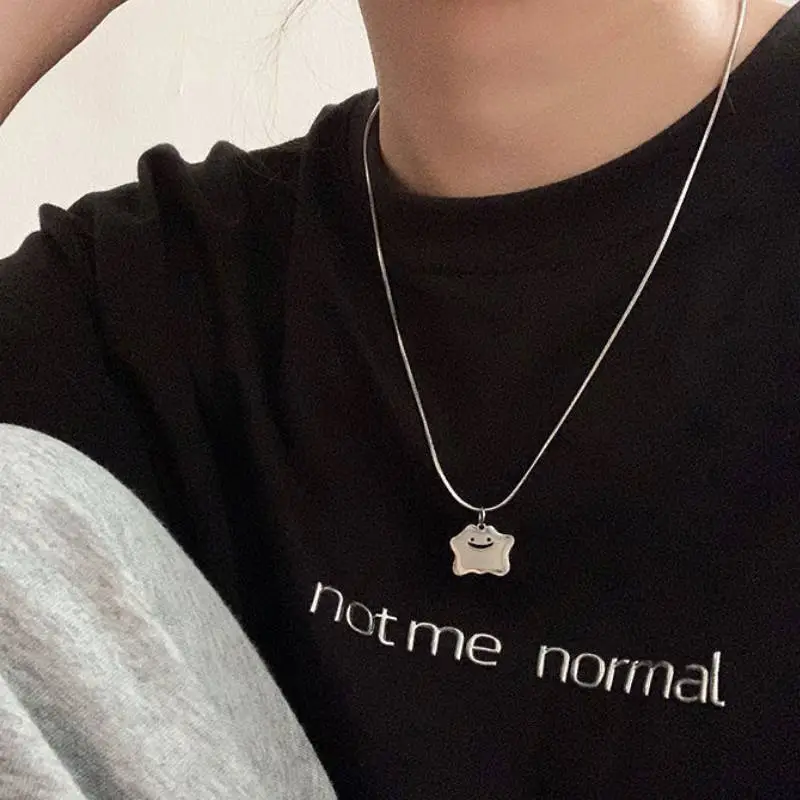 Hip Hop Smiley Face Necklace-1