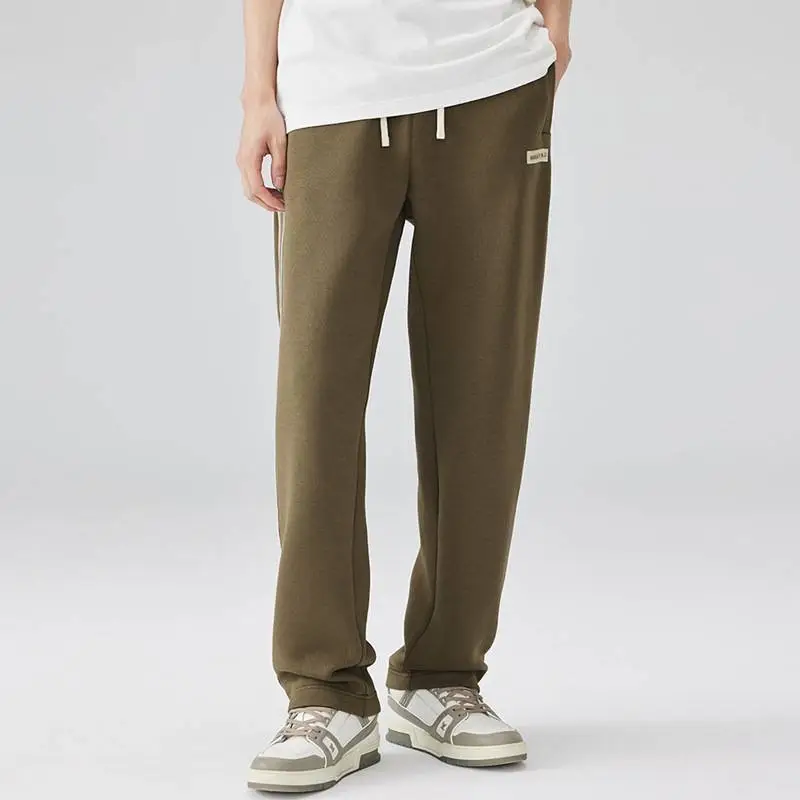 Loose Straight Stitching Striped Pants-6