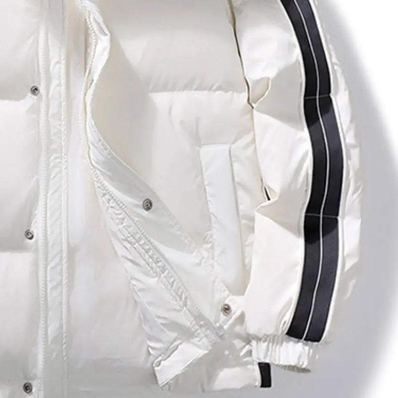 New Arrival Solid Color Slim Fit Stylish Simple Thickened Warm Coat-7