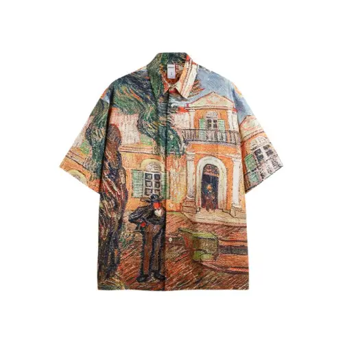 Oil Painting Seersucker Shirt