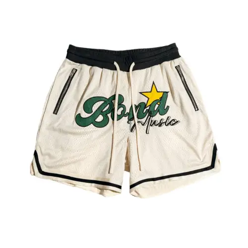 Loose Breathable Embroidery Sports Shorts