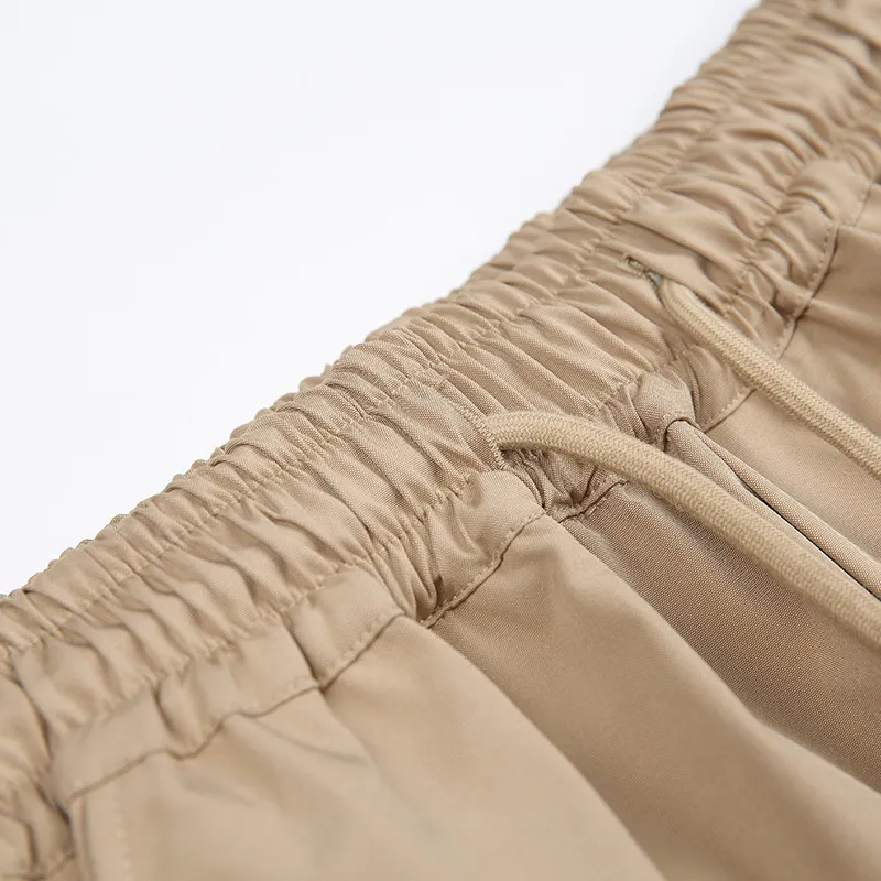 Retro Contrast Color Splice Multi Pocket Cargo Pants-6