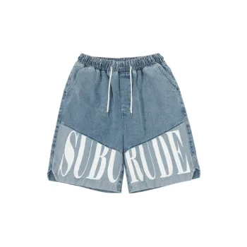 Trendy Denim Five Point Shorts