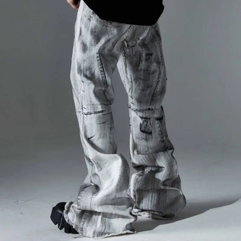 Trendy Niche Design Distressed Jeans-3
