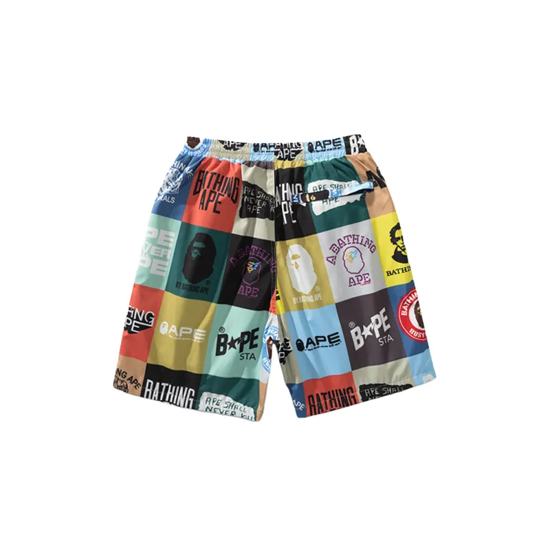 Casual Patchwork Shorts-1