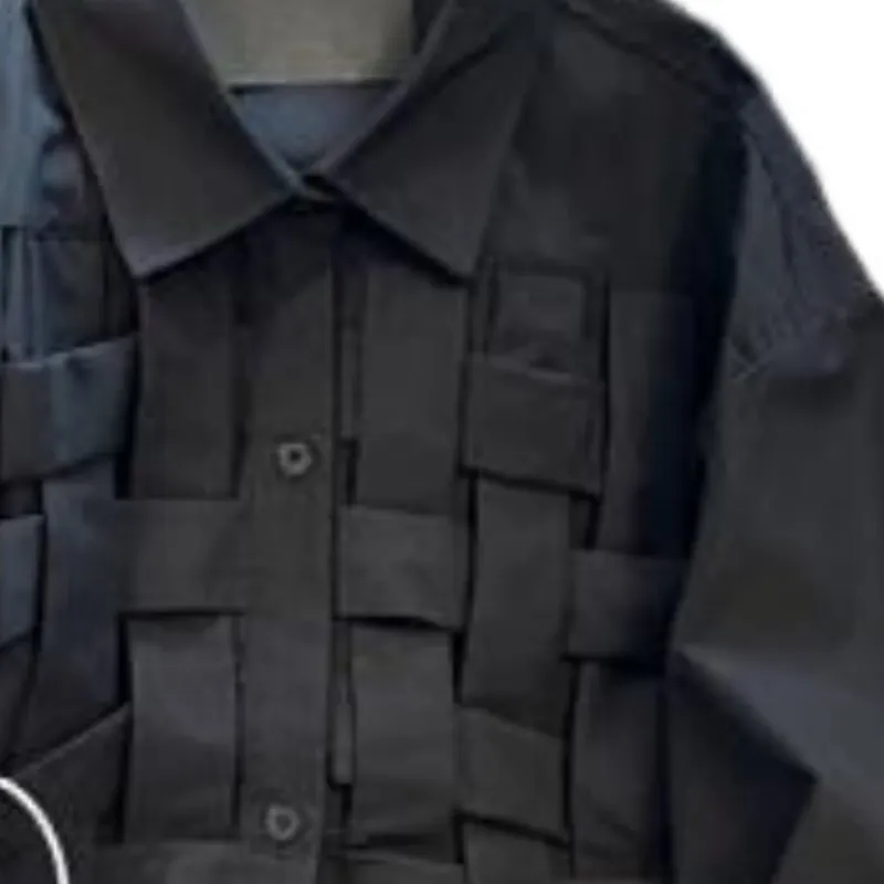Ruffian Long Sleeve Vintage Stitching Shirt swag OOTD-7