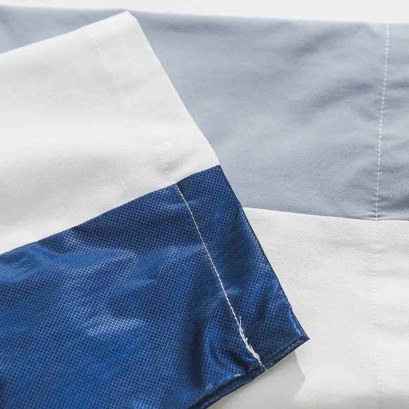 Contrast Color Stitching Half Sleeved Shirt-2