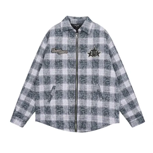 Asian Camous-style Loose Cotton-padded Casual Shirt Style Jacket