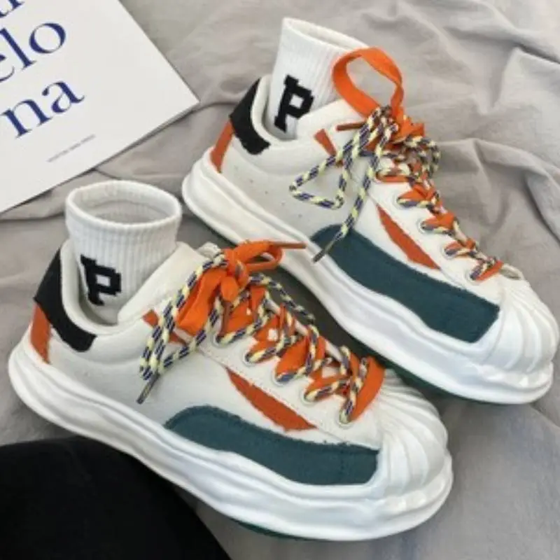 Hong Kong Style Retro Casual Color matching Sports-1