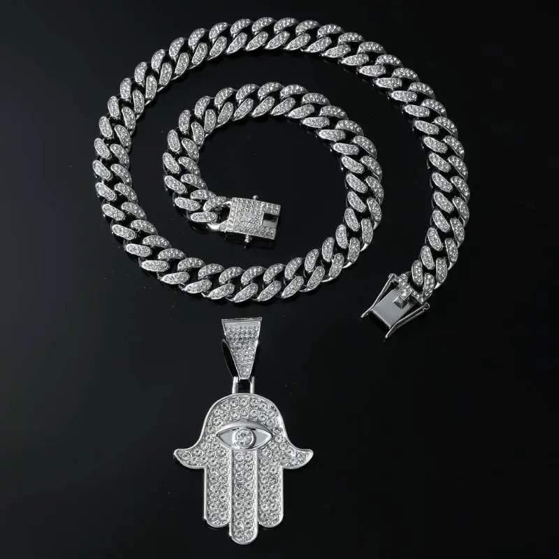Hip Hop Alloy Pendant Necklace-4
