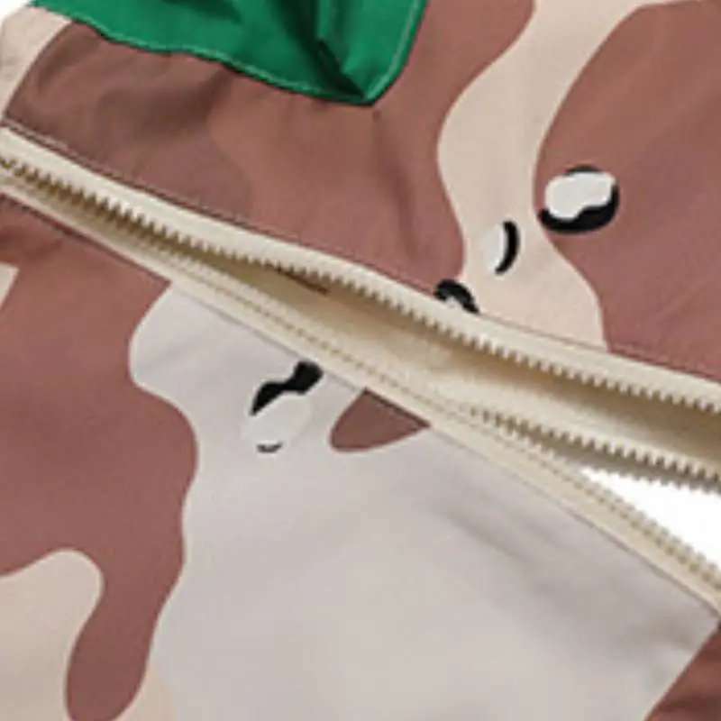 Casual Functional Style Camouflage Trousers-5