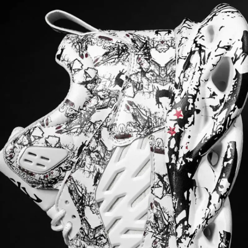 Graffiti High top Lightweight Breathable Tide Shoes-12