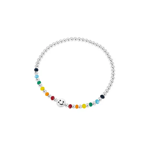 Colorful Beaded Smiley Bracelet