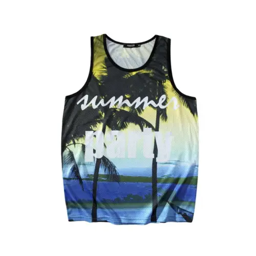 Loose Print Quick-Drying Vest