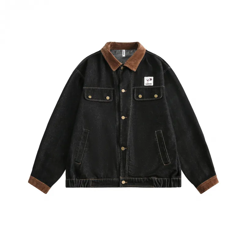 Retro Contrast Color Jacket-0