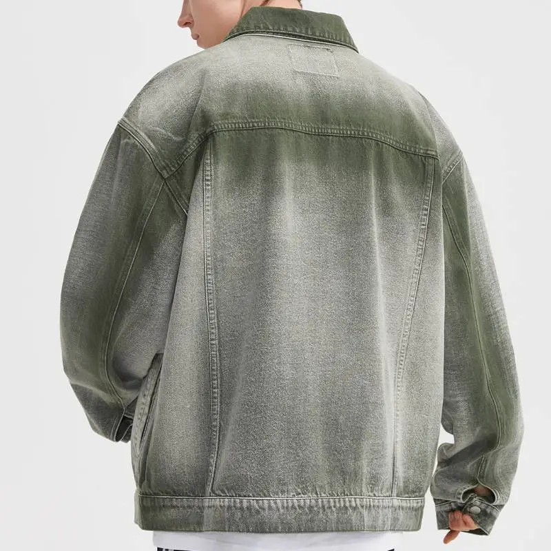 LILBETTER Vintage Washed Denim Jacket-3