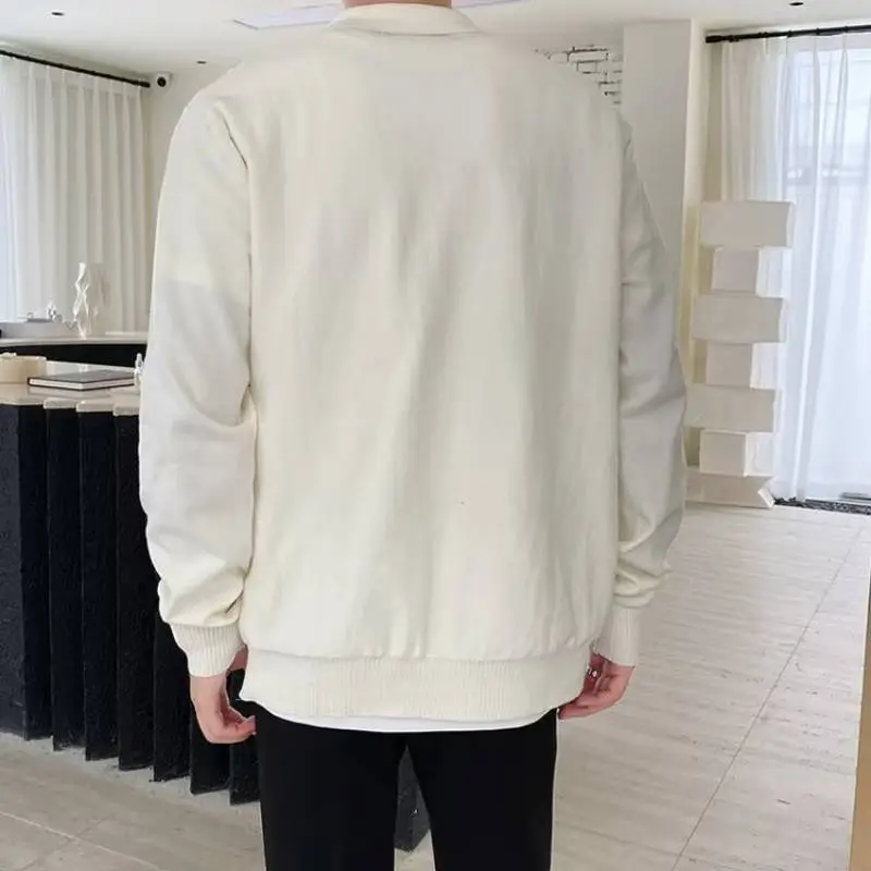 Retro Trendy Style Knitted Lapel Sweater-3