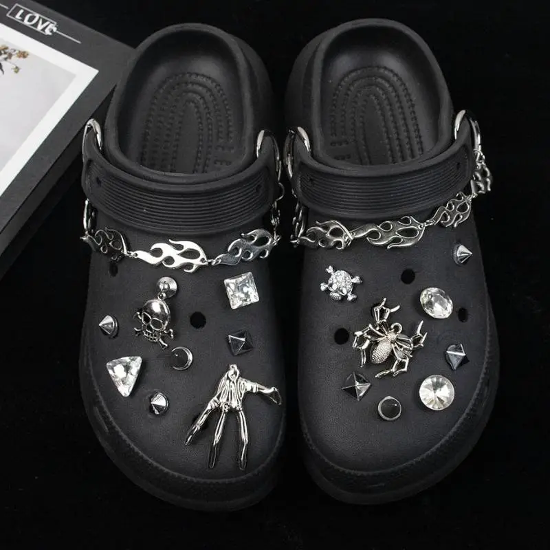 Punk Style Silver Claw Shoe Buckle Set-1