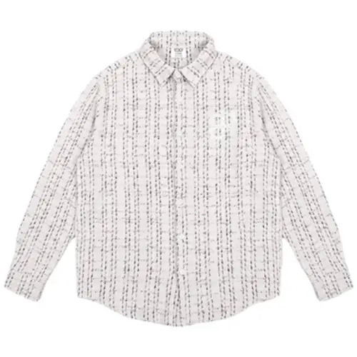 Loose Tweed Check Shirt