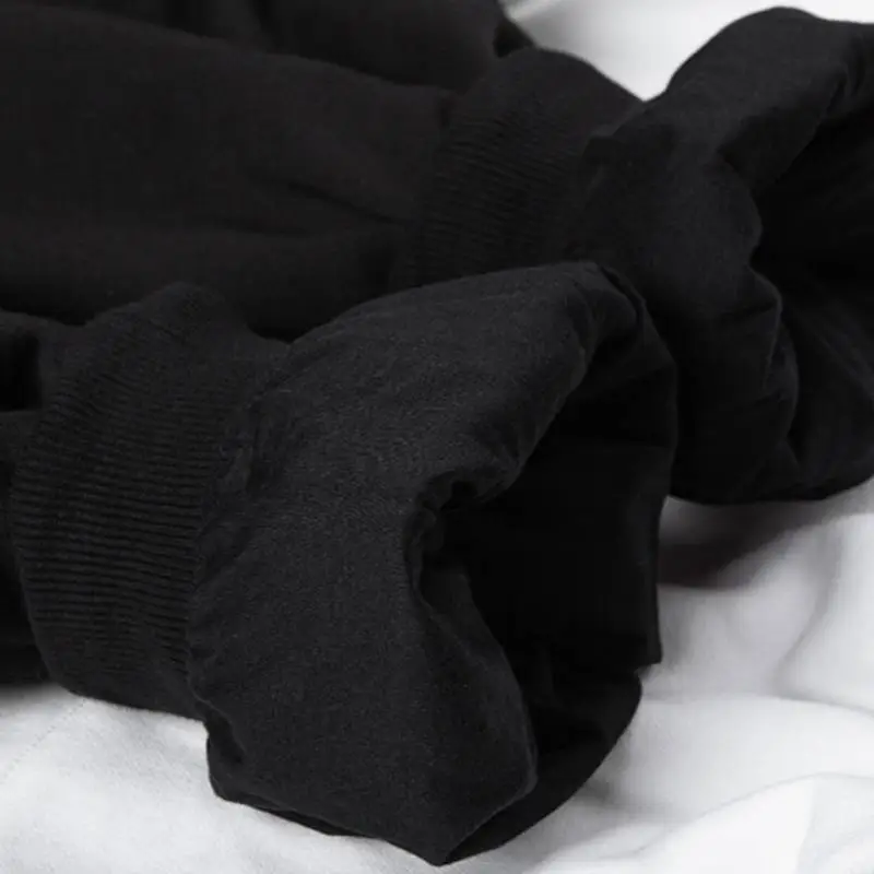 Crewneck Colorblock Oversized Double Layer Hoodie-5