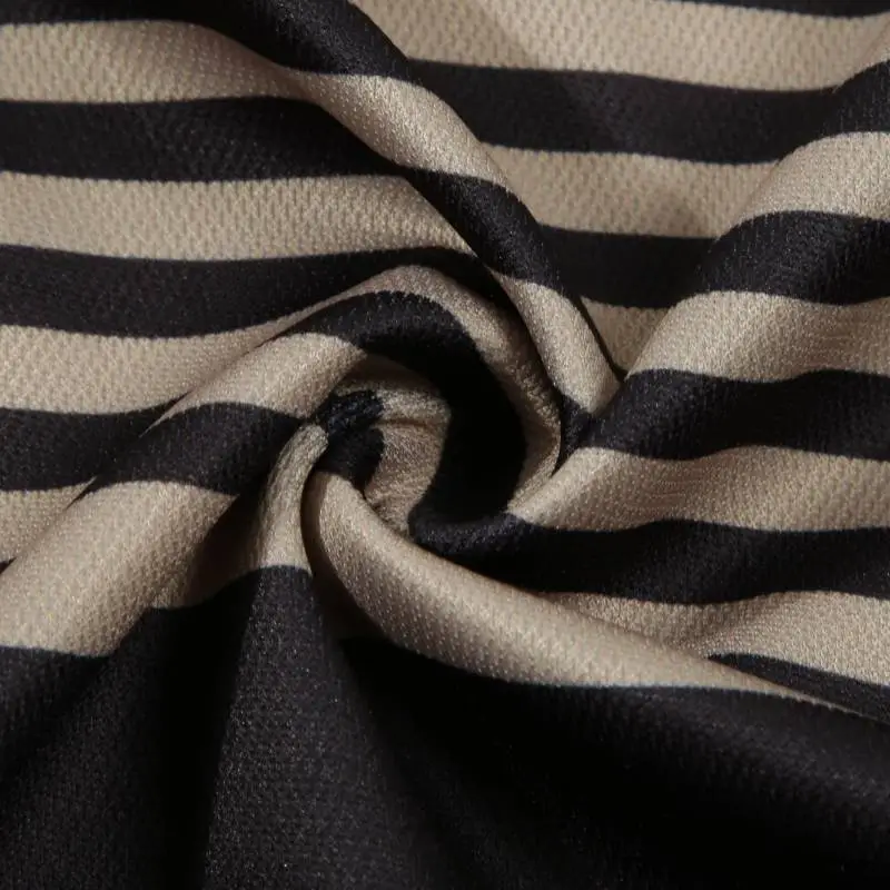 Striped Stitching All match T shirt-10