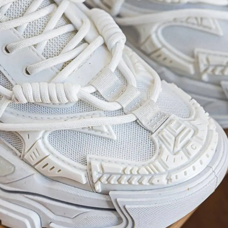 Breathable Inner Height Increase Thick soled Casual Running Trendy Shoes-4