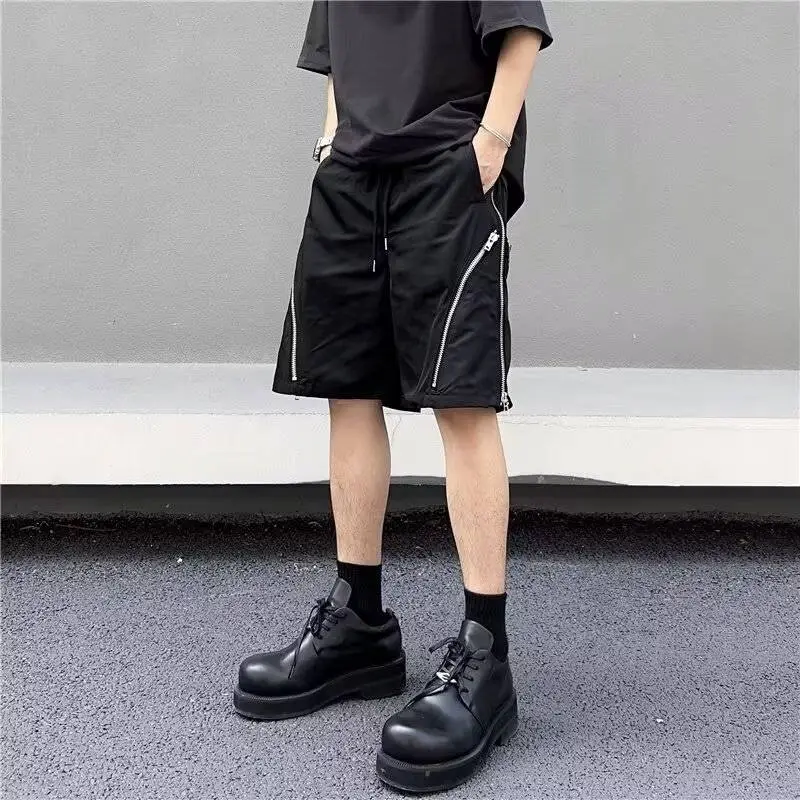 Zipper Functional Shorts-2