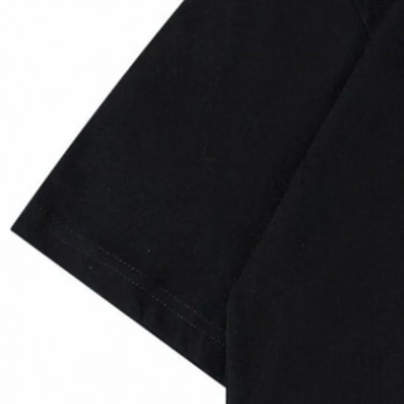 Street Fashion Loose Font Line Pulp Print Short sleeved Loose T shirt-5