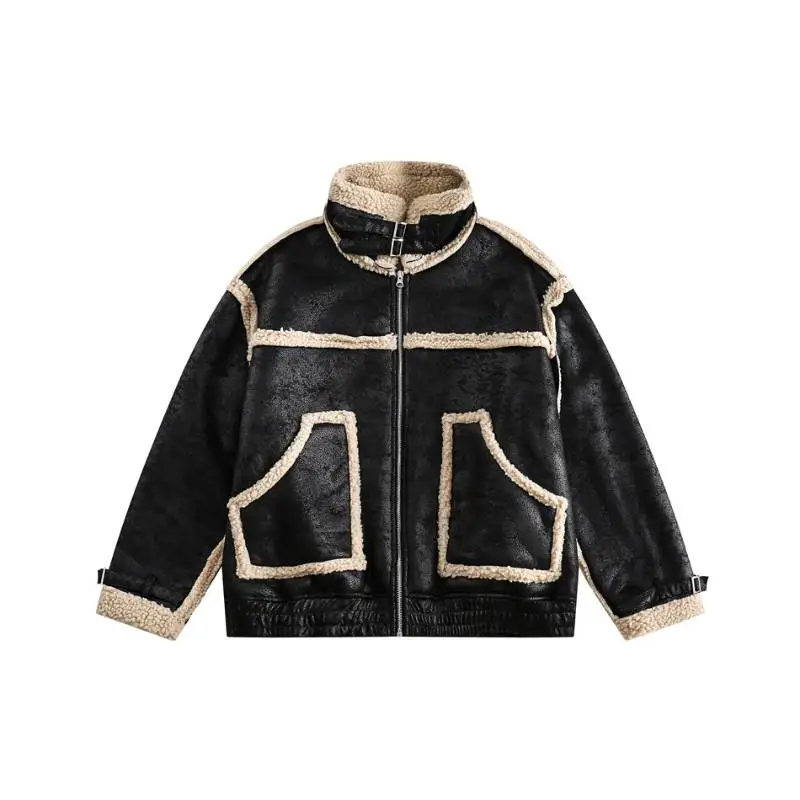 Retro Lambswool Thickened Cotton padded Jacket-0