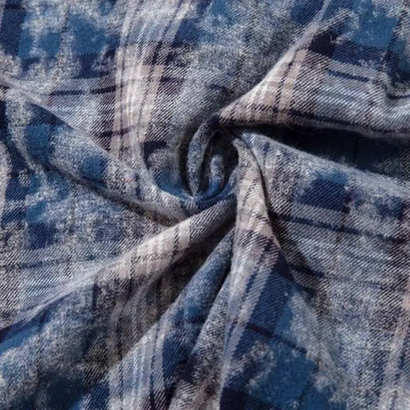 Washed Nostalgic Tassel Design Shirt-5