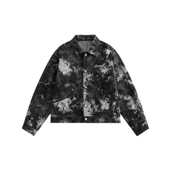 Fashion Tie Dye Deconstruction Design Short Jacket