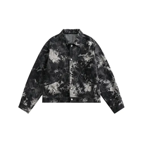 Fashion Tie-Dye Deconstruction Design Short Jacket