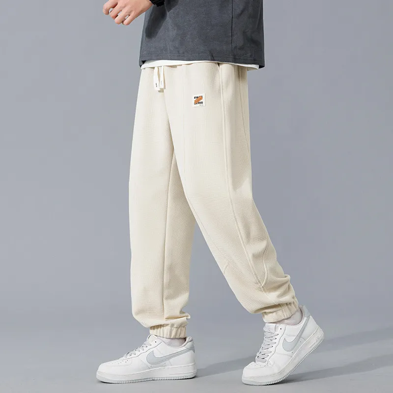 Waffled Trendy Sports Long Pants-4