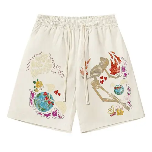 Casual Skull Flame Shorts