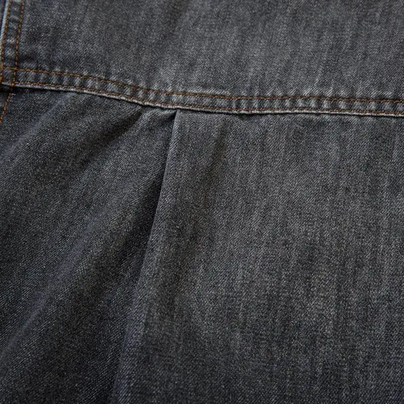 Hip Hop Gradient Denim Shirt-3