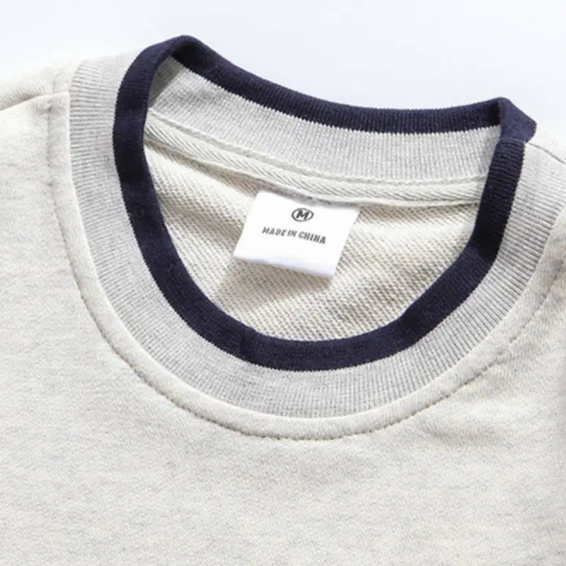Embroidered Letters Oversize Long Sleeve Sweatshirt-3