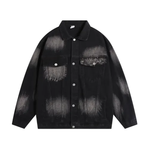 Smear Inkjet Niche Design Denim Fashion Jacket