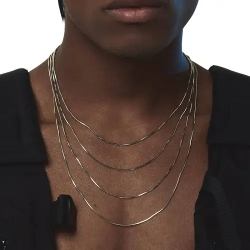 Simple Titanium Steel Snake Bone Chain