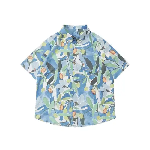 Hawaii Contrast Color Floral Shirt