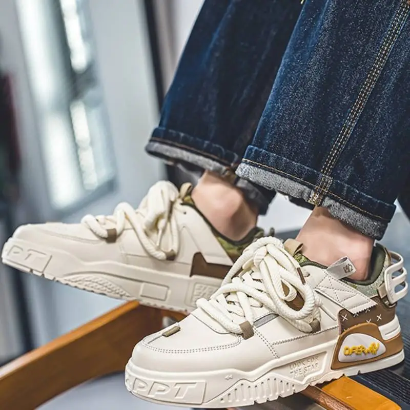 Casual Sports Trendy Thick Soled Sneakers-5