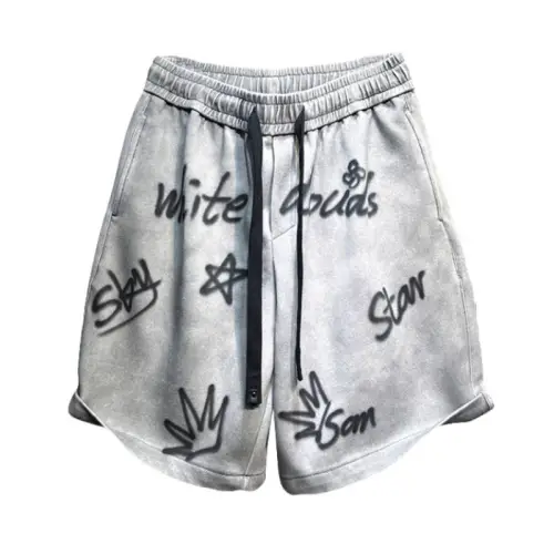 Graffiti Distressed Cool Shorts