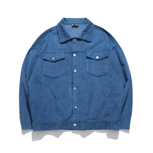 Solid Color Corduroy Jacket