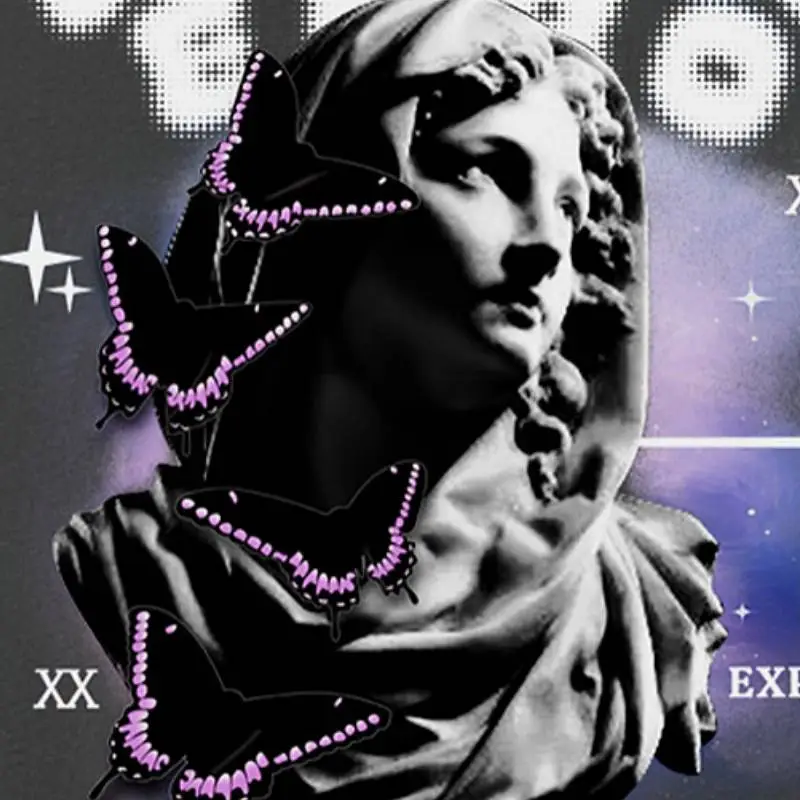 Retro Loose Statue Print T Shirt-4